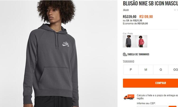 Nike está com até 57% de desconto em tênis masculino e produtos no site