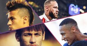 Moicanos, cores, fades: os melhores cortes de cabelo do Neymar