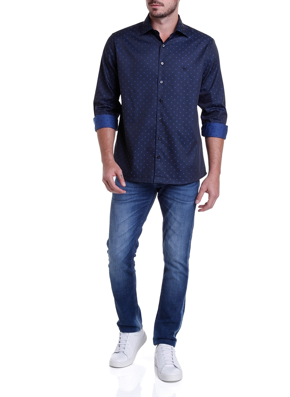 CAMISA DUDALINA MAQUINETADA MASCULINA Presentes de Natal