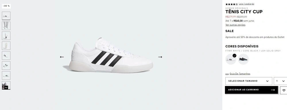 tênis city cup branco