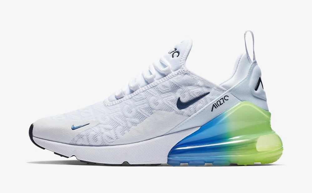 TÊNIS NIKE AIR MAX 270 EDIÇÃO ESPECIAL - branco verde limão