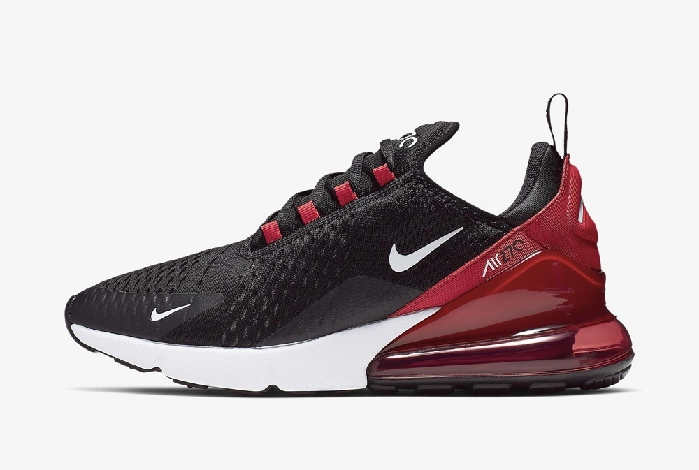 TÊNIS NIKE AIR MAX 270 black branco vermelho