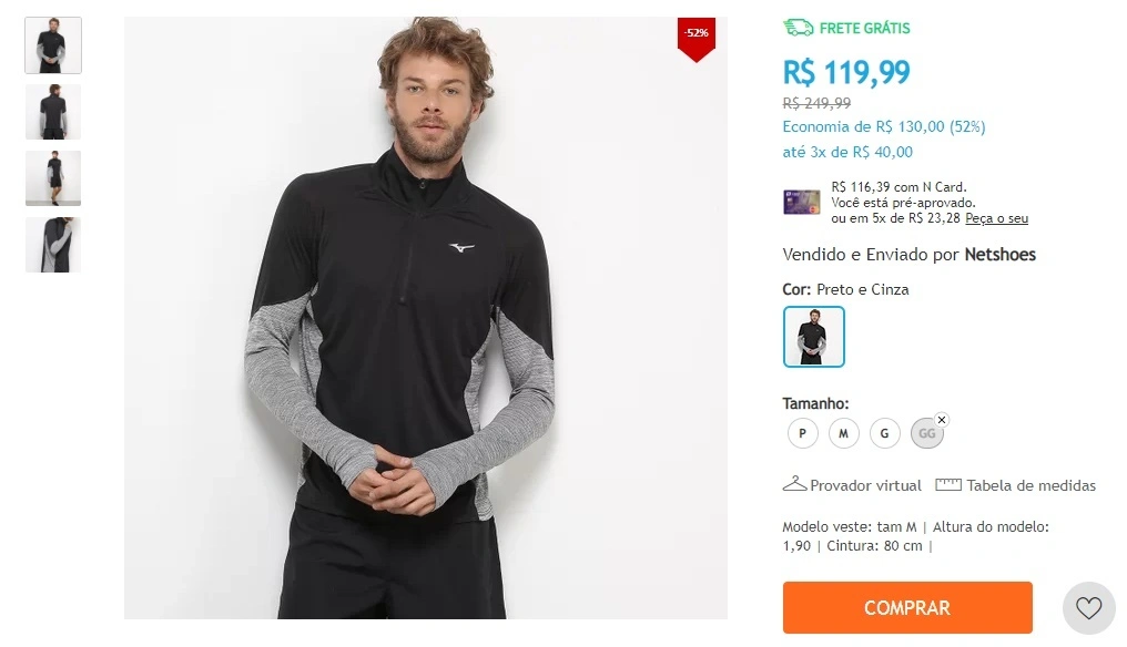 Jaqueta Mizuno Alpha Hz