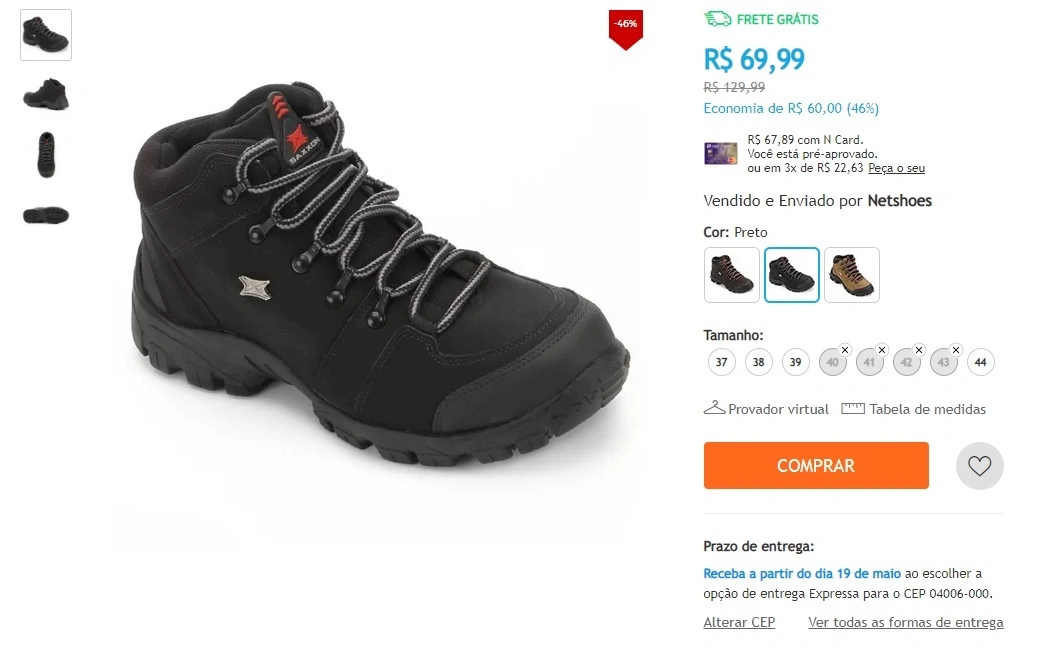 Bota Saxxon Adventure