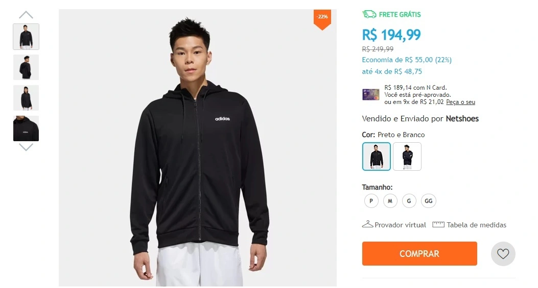 Jaqueta Adidas D2M Cla