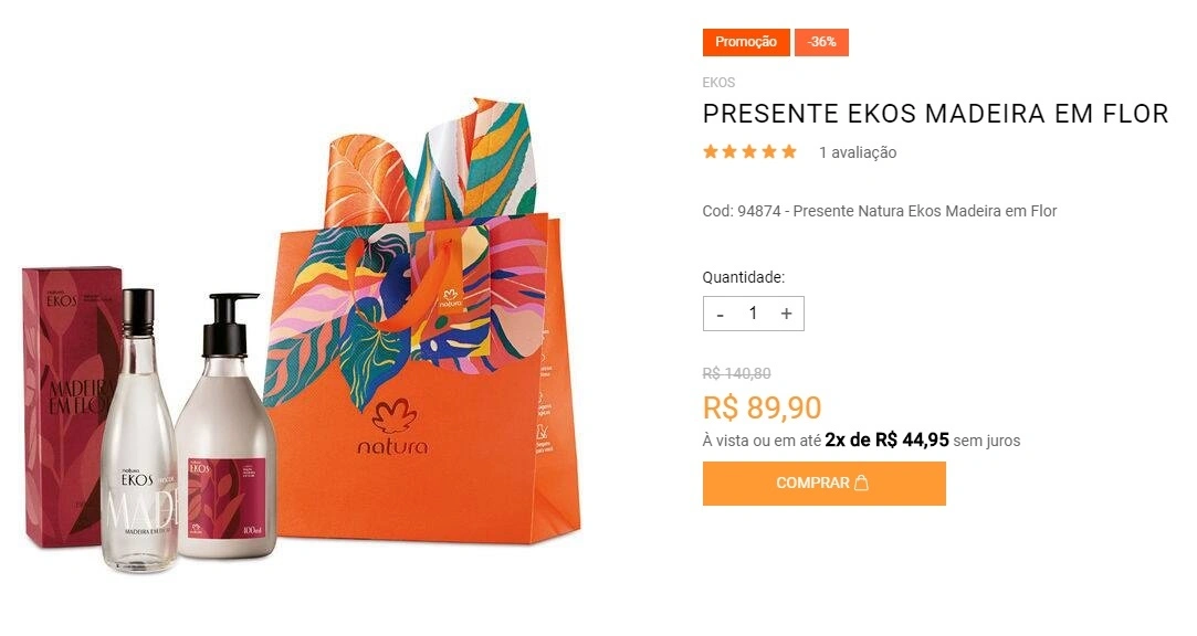 Presente Ekos Madeira em Flor