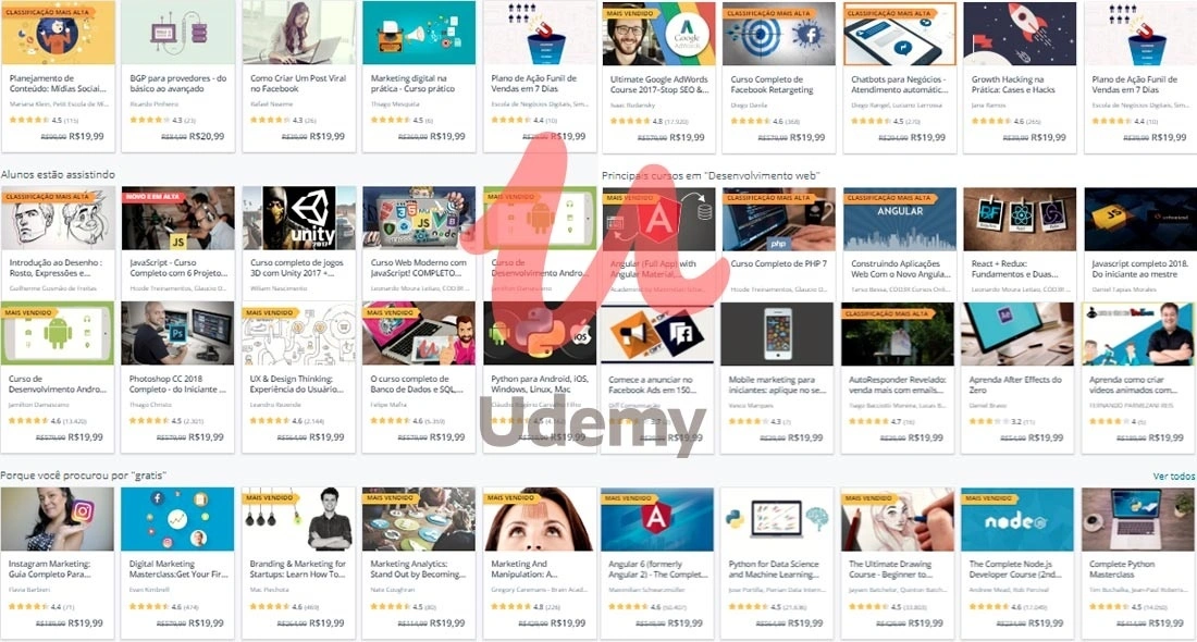 meta 2019 - Udemy, maior plataforma de cursos online no mundo