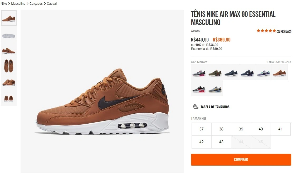 Tênis NIke Air Max 90 Essential