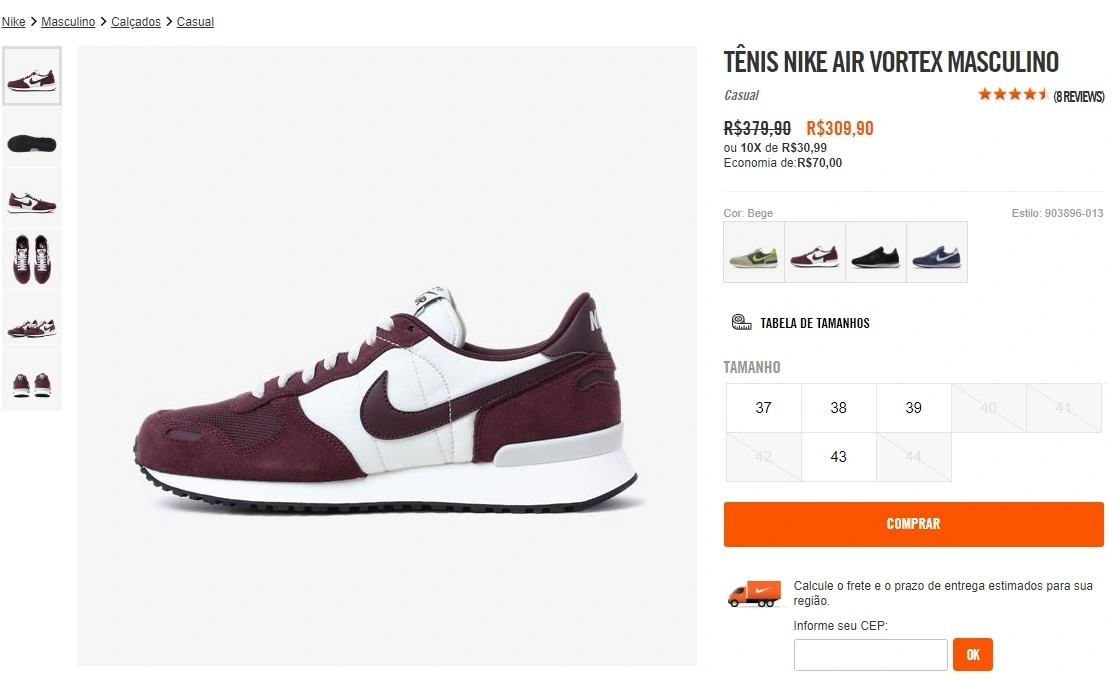 tênis Nike Air Vortex