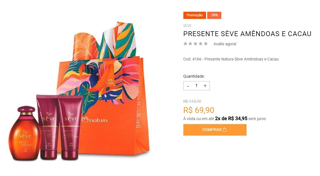 Presente Seve Amêndoas e Cacau