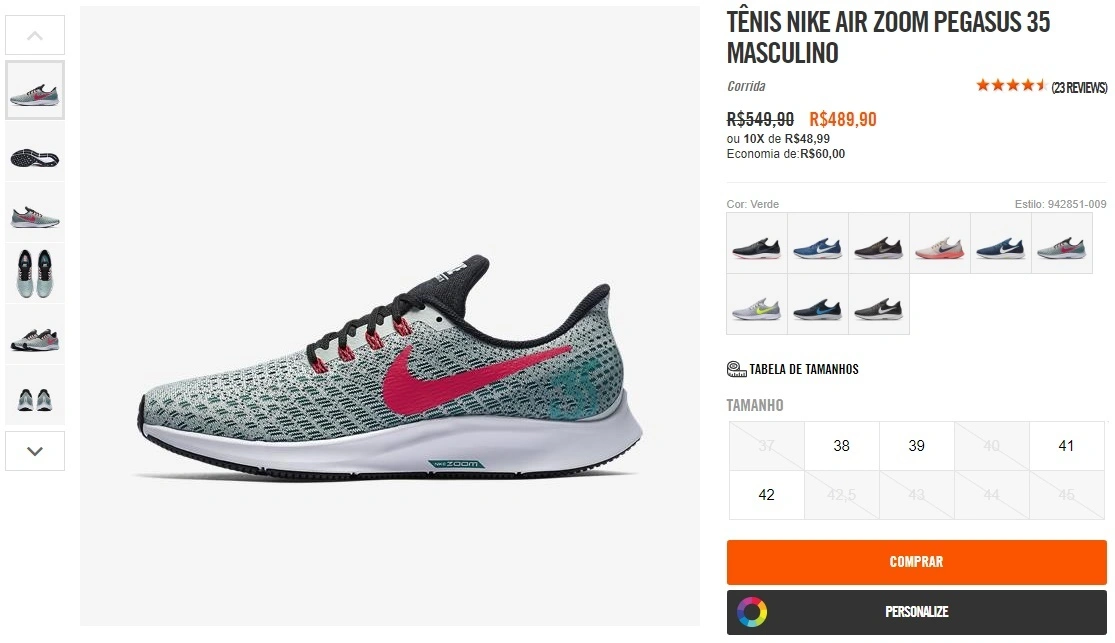 NIKE AIR ZOOM PEGASUS 35