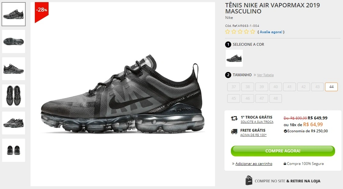 Tênis Nike Air Vapormax 2019