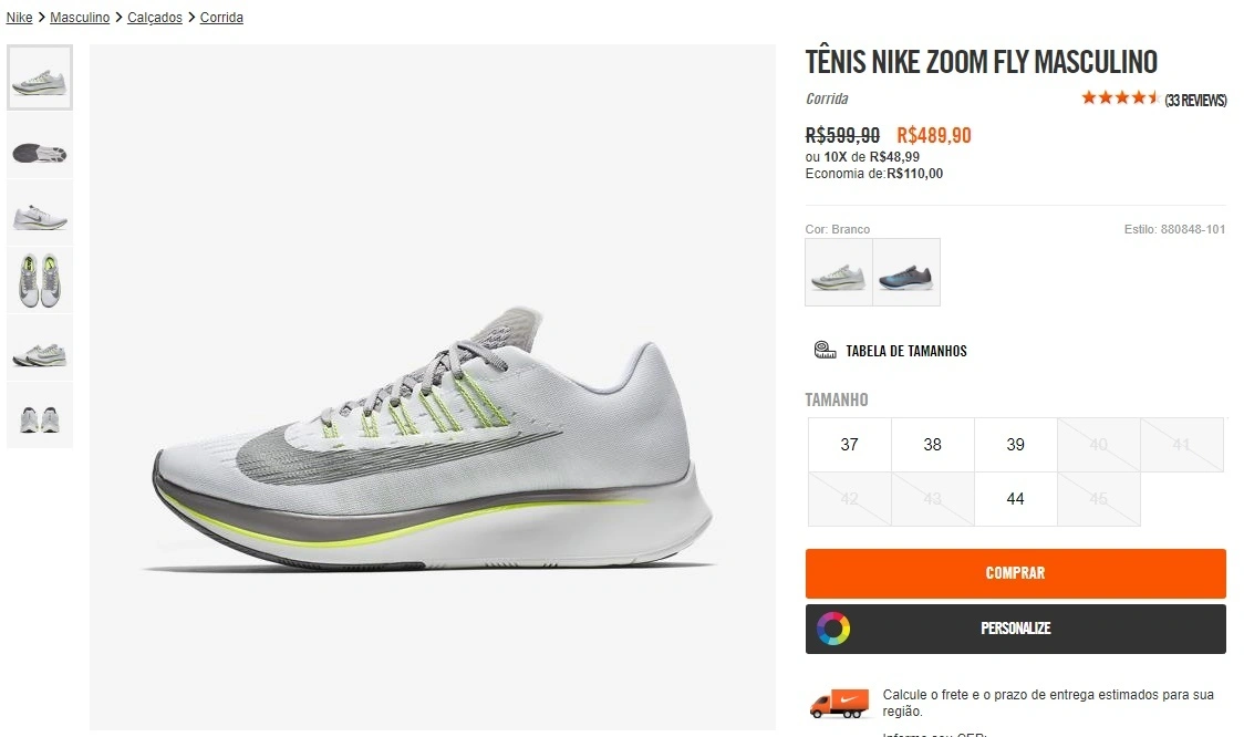 Tênis Nike Zoom Fly Masculino