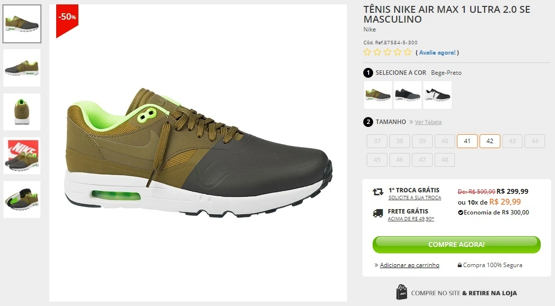 tênis nike air max 1 ultra 2.0