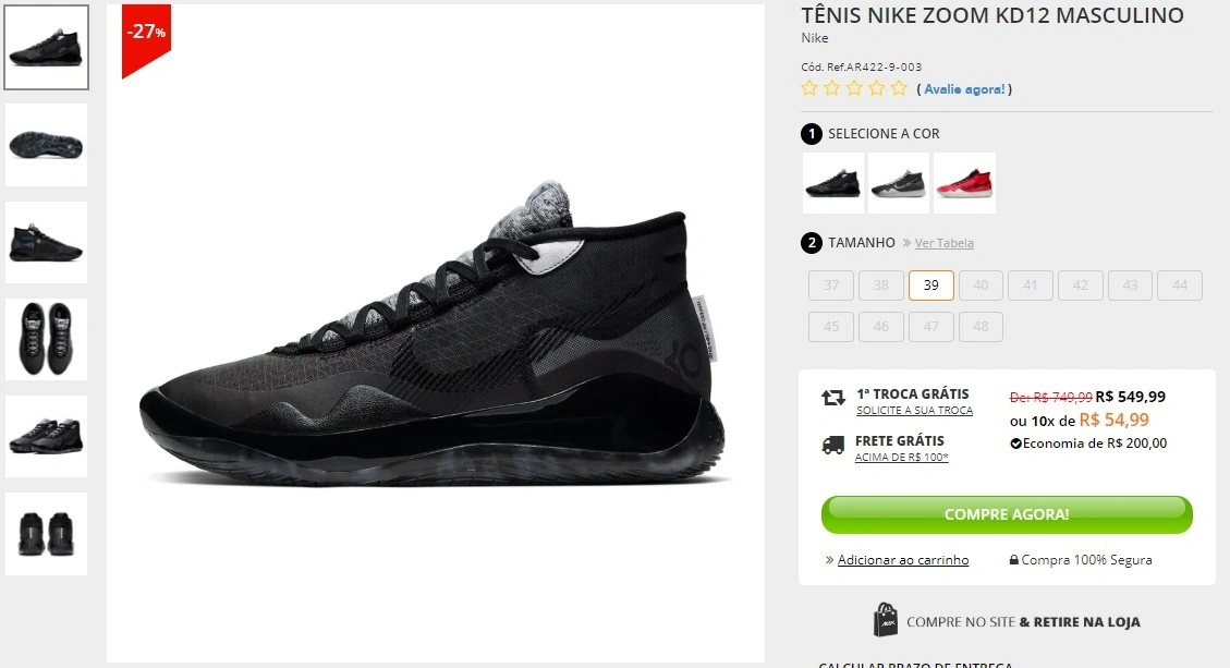 Tênis Nike Zoom KD 12