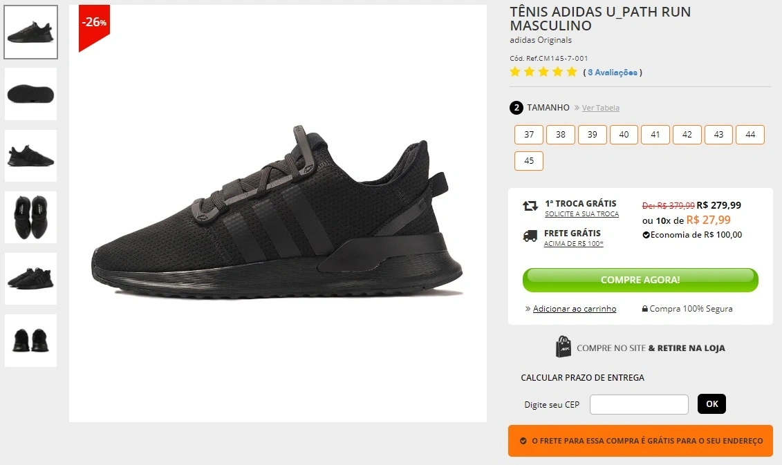 tênis Adidas U Path Run