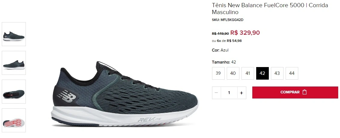 Tênis New Balance FuelCore 5000