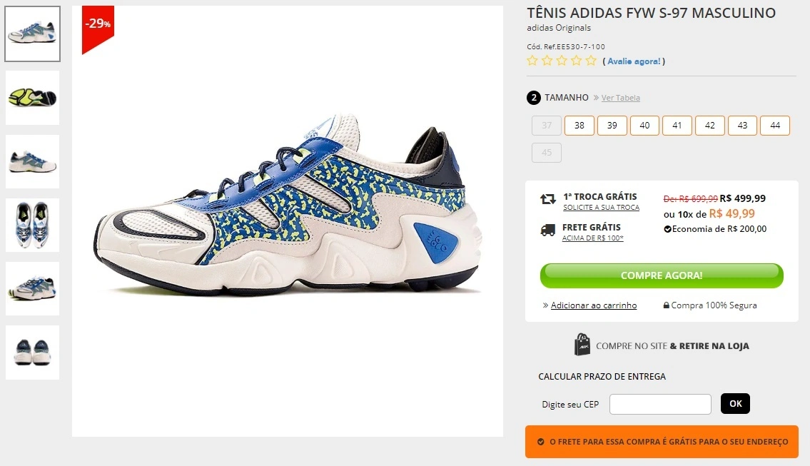 Tênis Adidas FYW S-97