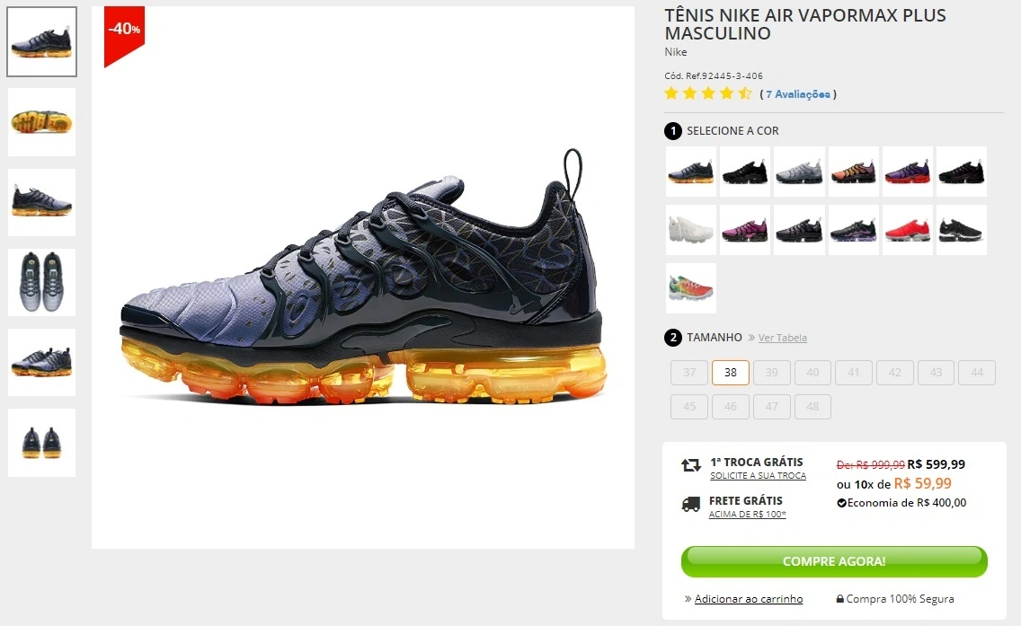 Tênis Nike Air Vapormax Plus