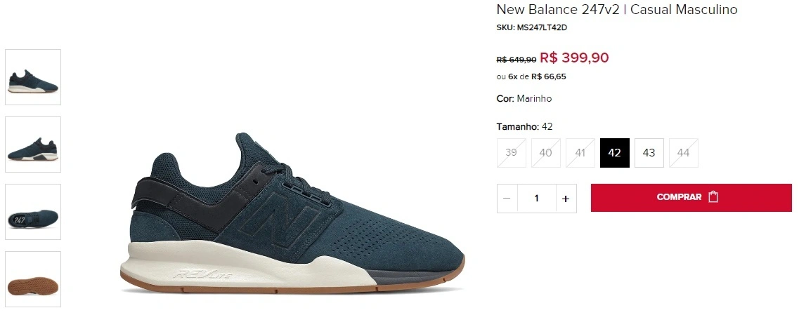 Tênis New Balance 247 V2 azul