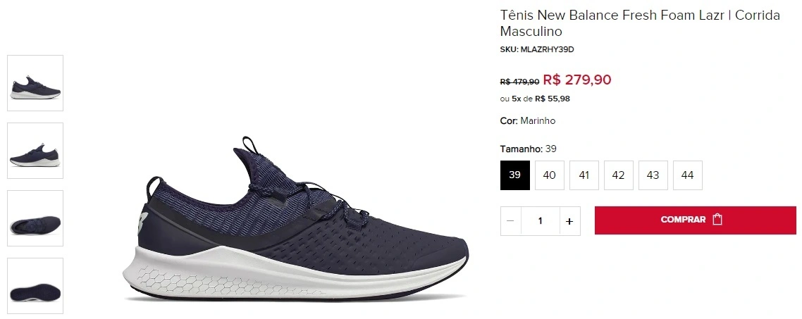 Tênis New Balance Fresh Foam Lazr