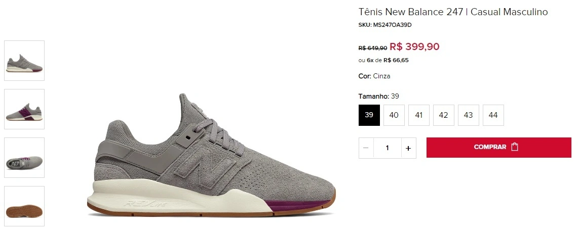 tênis New Balance 247