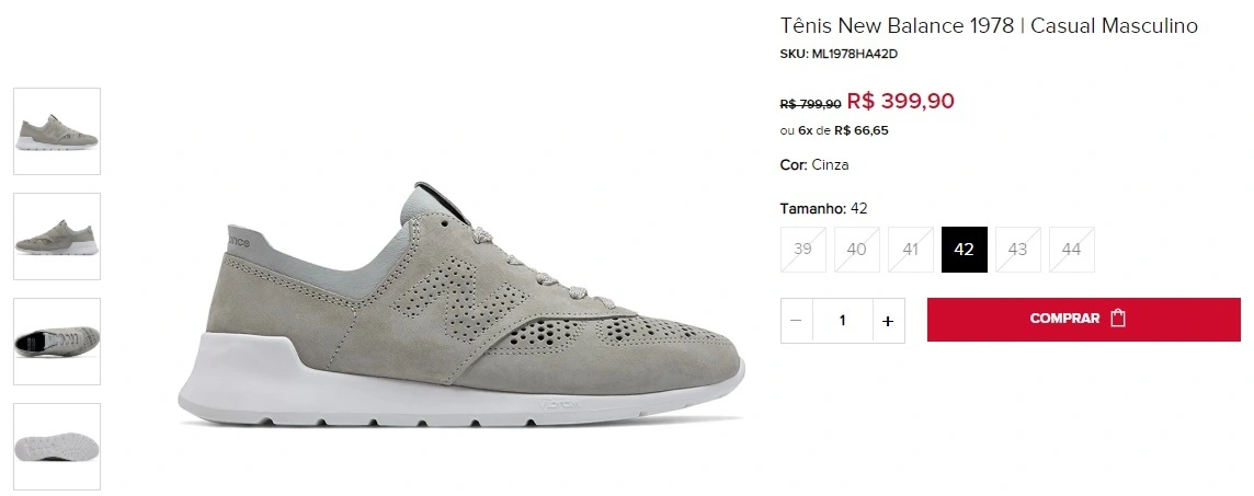 Tênis New Balance 1978