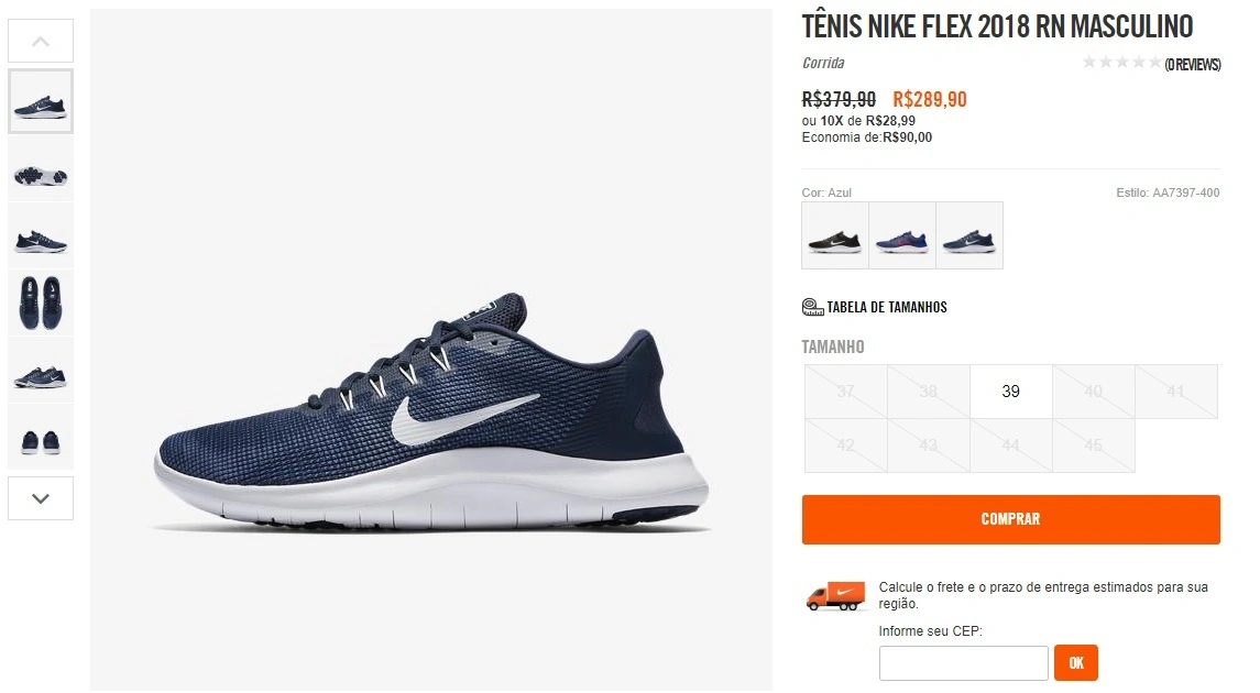 Tênis Nike Flex 2018 RN