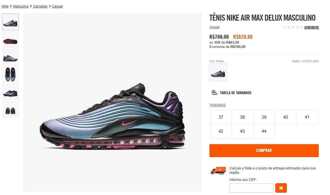 TÊNIS NIKE AIR MAX DELUX