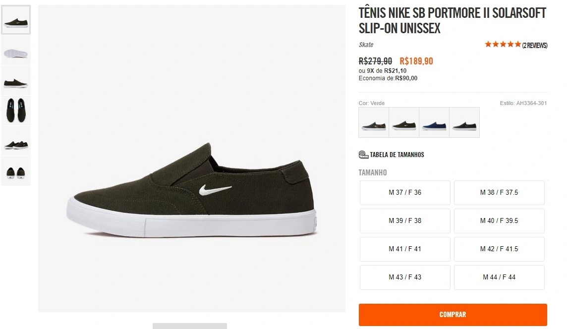 NIKE SB PORTMORE II SOLARSOFT SLIP