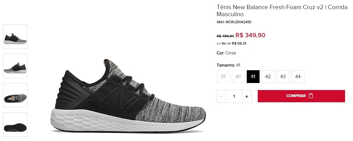 Tênis New Balance Fresh Foam Cruz V2