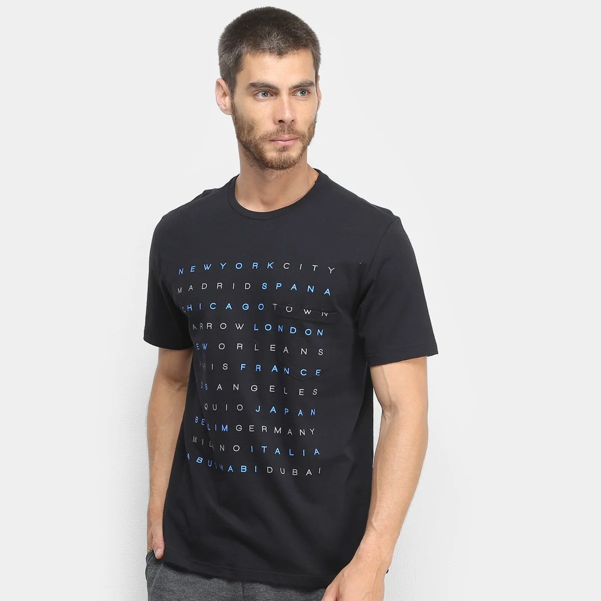 Camiseta Burn Trip Masculina - Preto