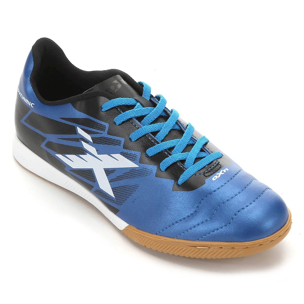 Chuteira Futsal OXN Dynamic - Azul e Preto