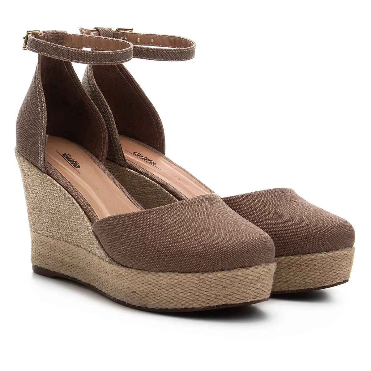 Sandália Griffe Espadrille Feminina - Bege