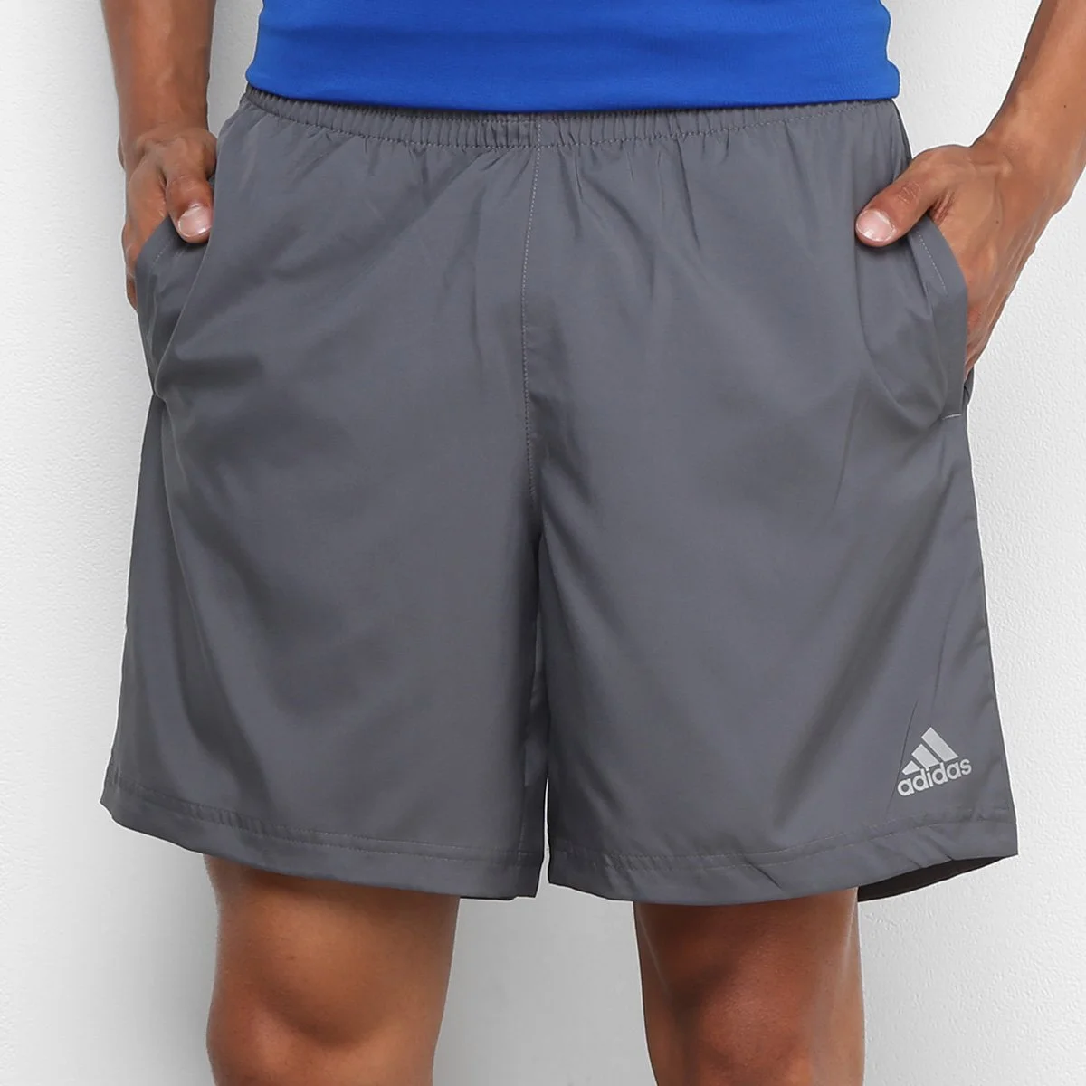 Bermuda Adidas Run It Masculina - Cinza