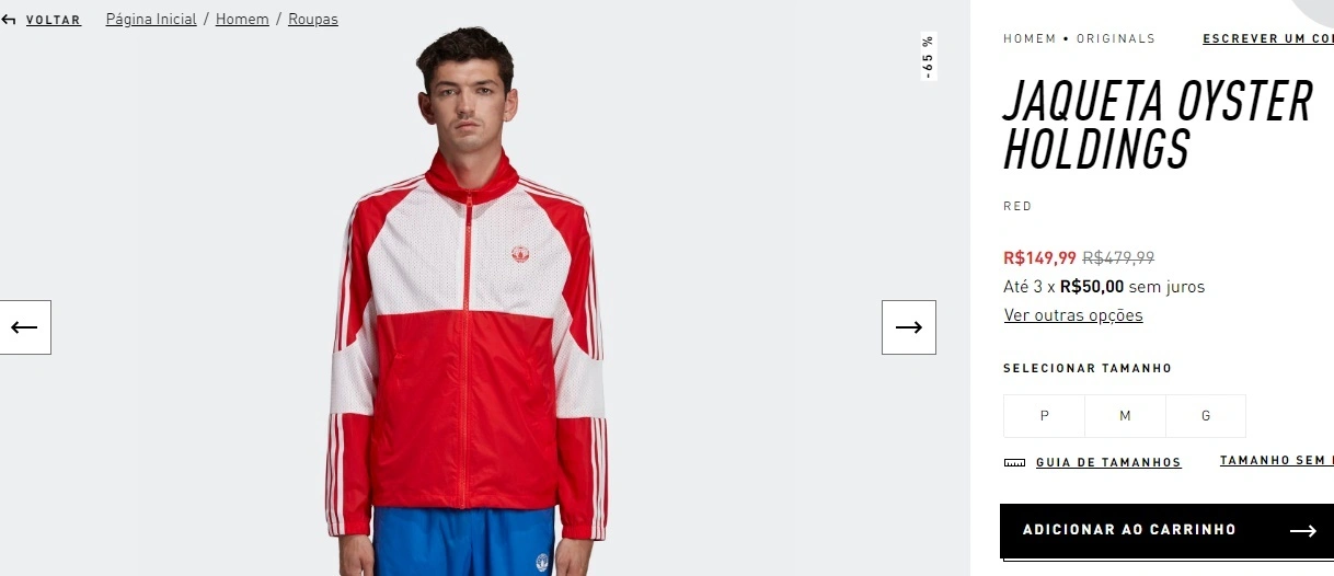 Jaqueta oyster holdings