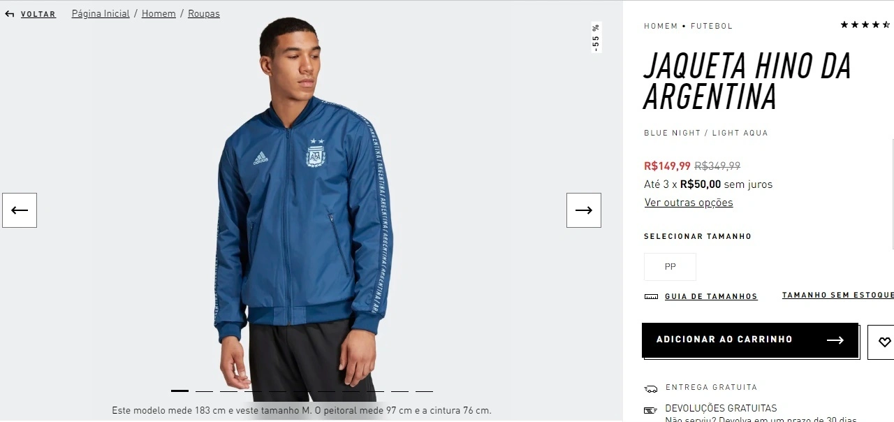 jaqueta hino da argentina