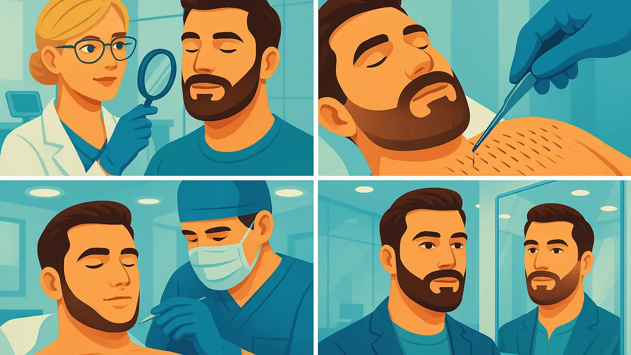 Como funciona o transplante de barba com fios do tórax