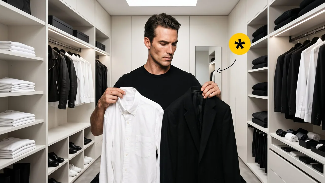 Por que o preto e branco é a base do guarda-roupa inteligente?