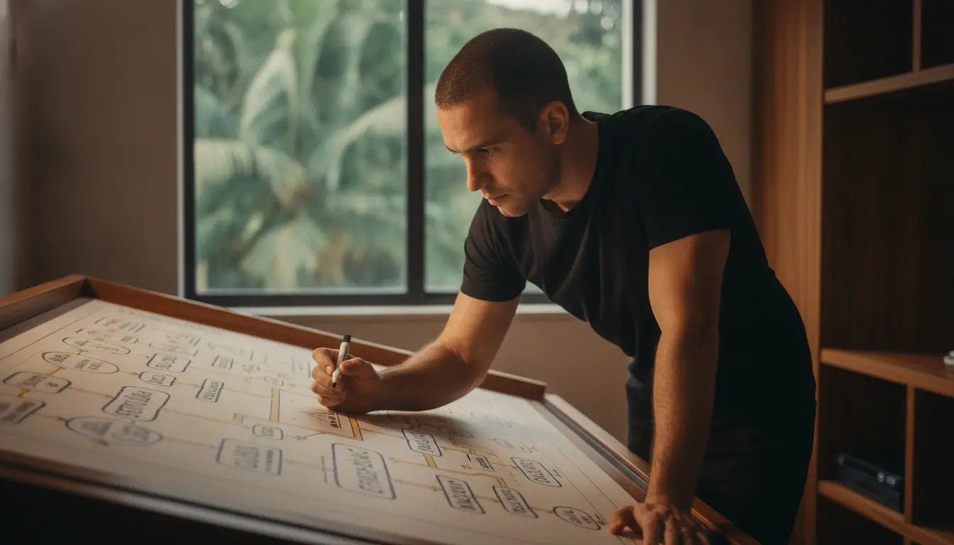 Construção visual de mapa mental