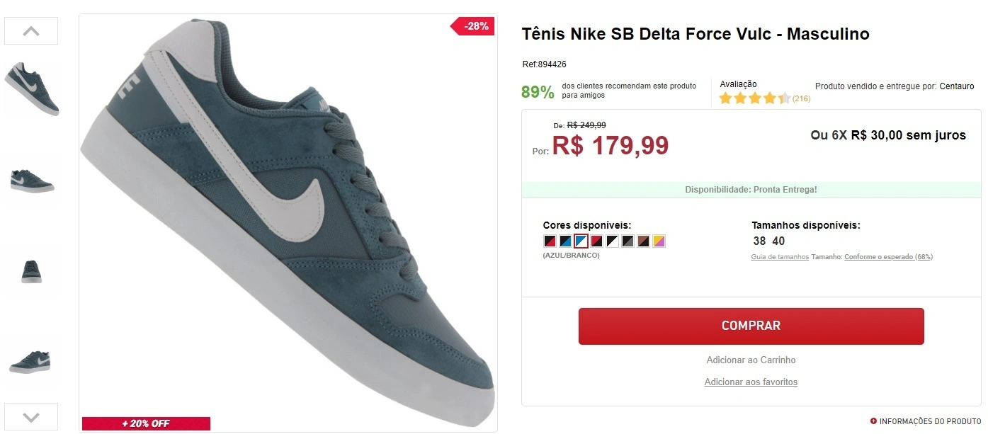 Tênis Nike SB Delta Force Vulc