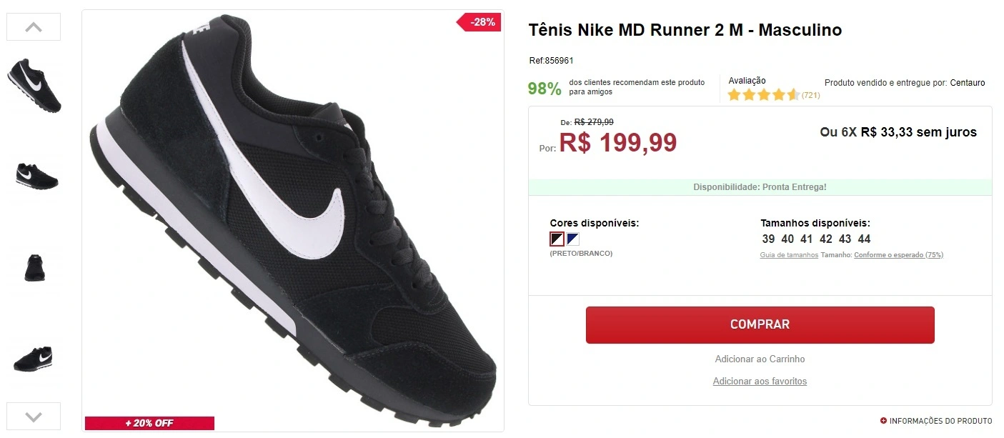 Tênis Nike MD Runner 2 M