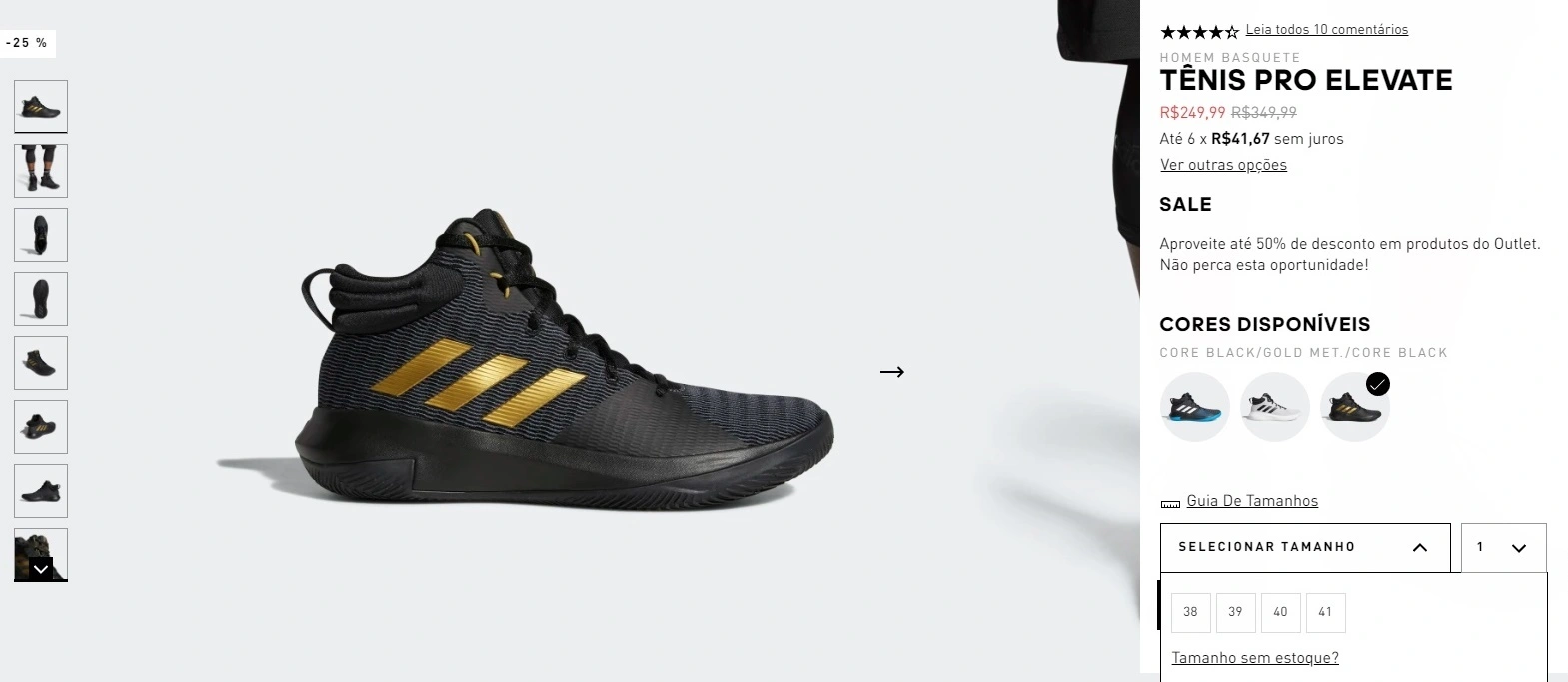 ADIDAS TÊNIS PRO ELEVATE