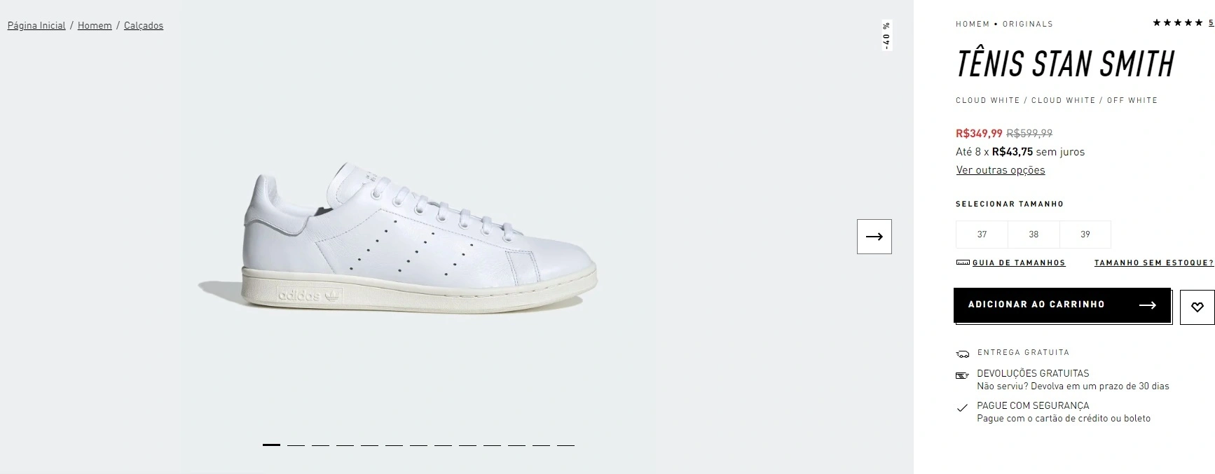 tênis Stan Smith