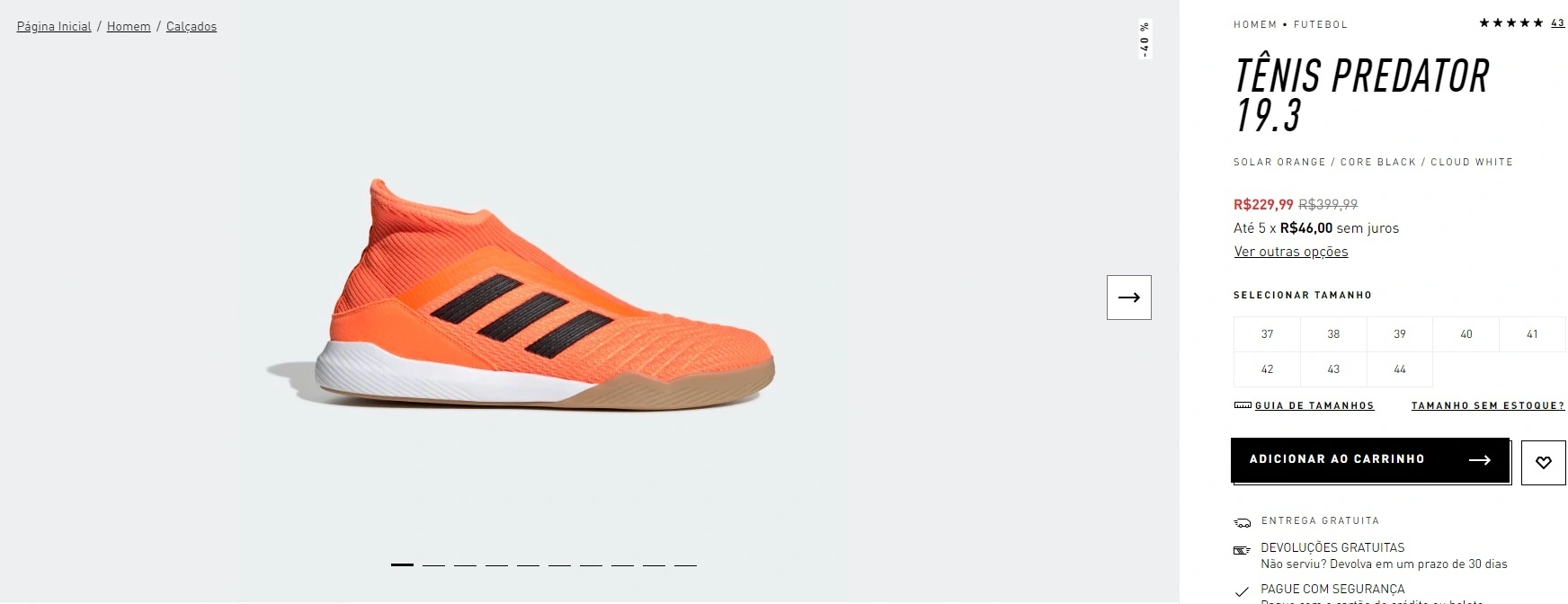 Tênis Predator 19.3