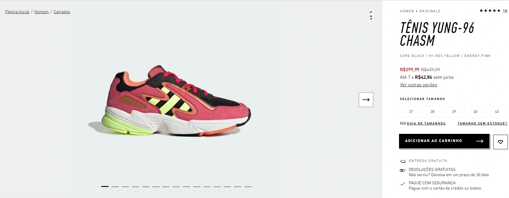 Tênis Yung-96 chasm