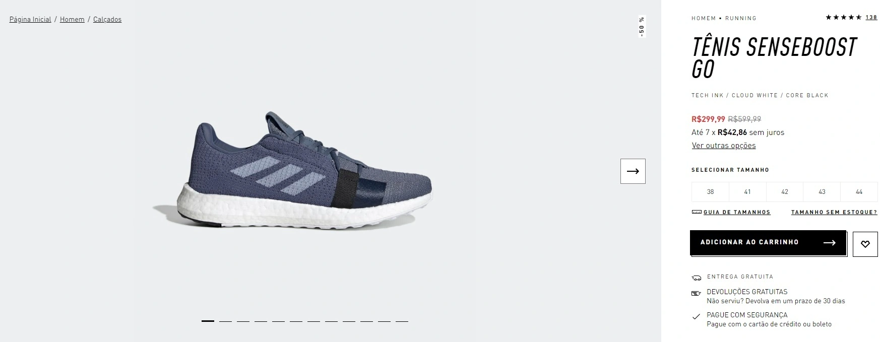 Tênis Senseboost go