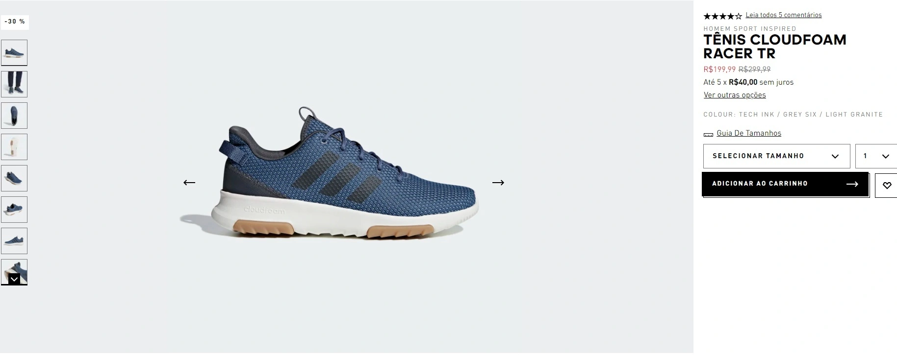 Tênis Cloudfoam Racer TR