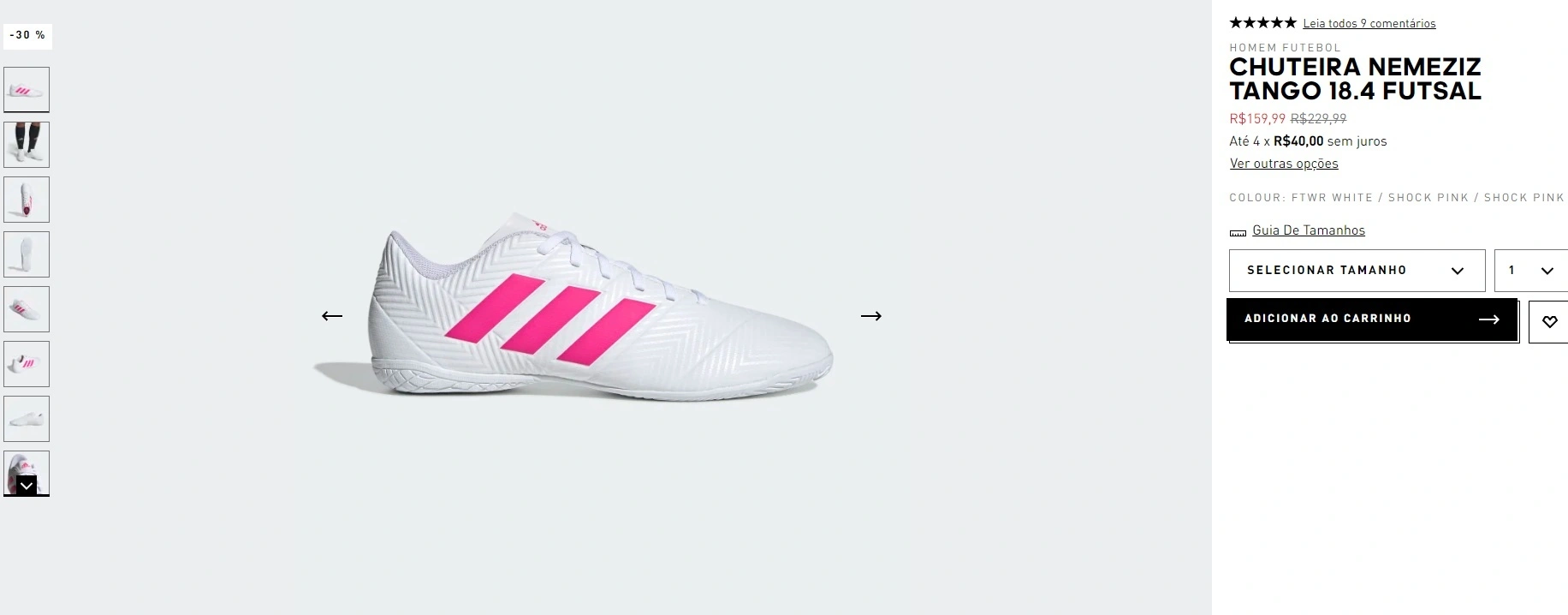 Chuteira Nemeziz Tango 18.4 Futsal