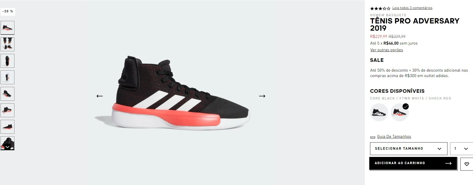 Tênis Pro Adversary 2019